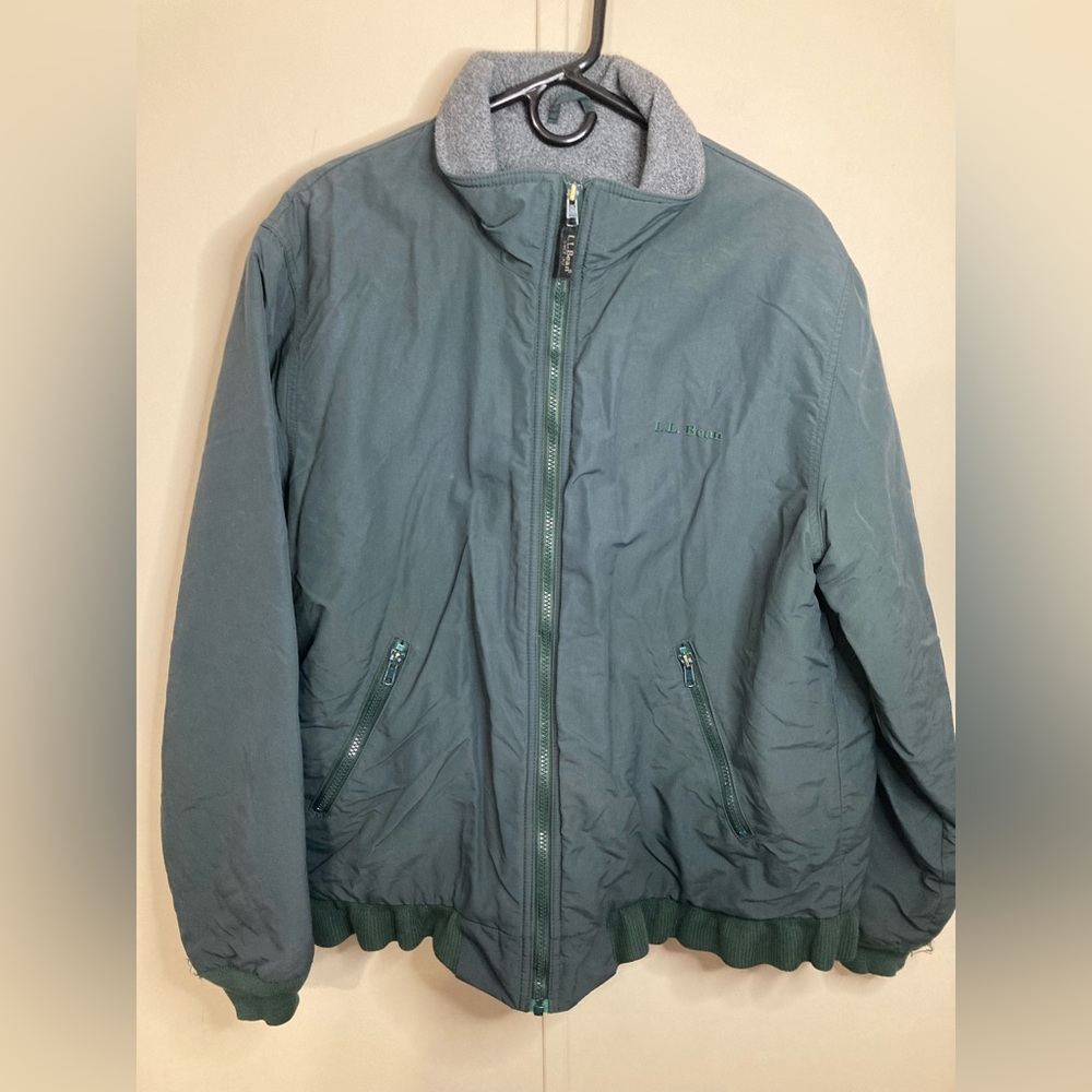 VTG L.L. Bean Green Men's Warm-Up Jacket Size Large
